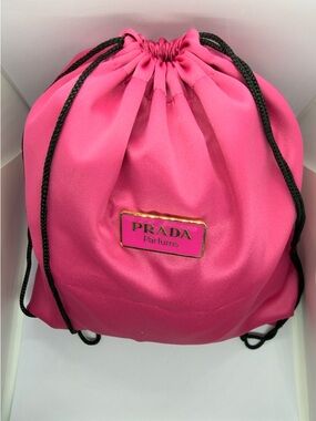 PRADA Pink Silky Drawstring Pouch